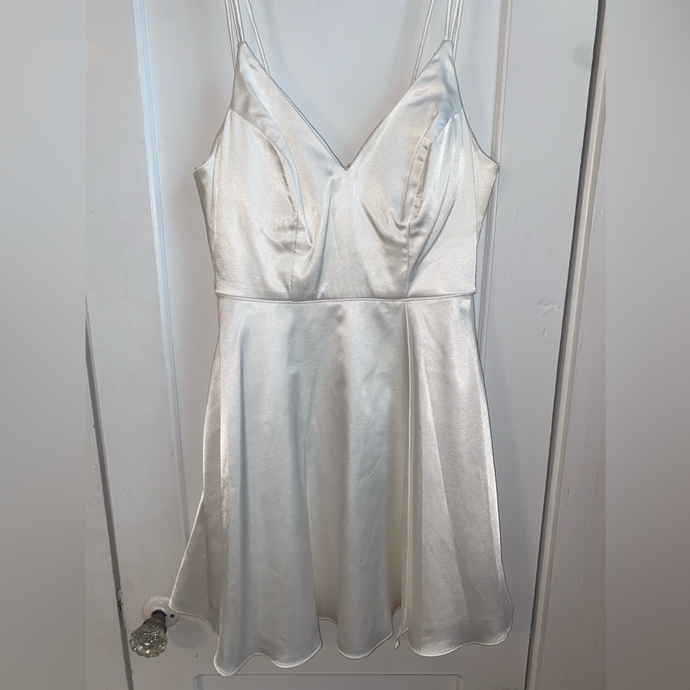 White Strappy Minidress for Rush/Graduation